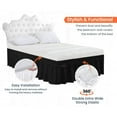 Sgi Twin Bed Skirt 21 Inch Drop Wrap Around Bed Skirt With Adjustable