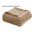 thumbnail image 3 of Clearance Under $5!Yyuenw Fleece Throw Blanket for Couch, Bed, Sofa, 27.55×39.37inches 3D Bubbles Super Soft Fuzzy Cozy Thick Blanket for Couch Chair Sofa Gift Home Décor, 3 of 5