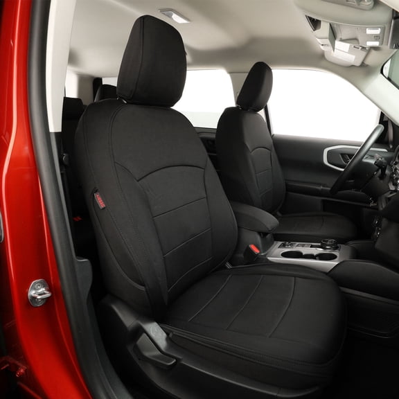 EKR Custom Fit F150 Car Seat Covers for 2017 2018 2019 2020 Ford F-150 SuperCrew Raptor, Auto Seat covers Waterproof Full set Neoprene(Black)