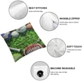 thumbnail image 4 of Acheng Sport Ball Bright Decorative Throw Pillow Covers  Farmhouse Pillow Cover  Cushion Case for Farmhouse Home Holiday Decor Set of 2 White, 4 of 6