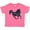 Hot Pink, variant on Inktastic Beautiful Galloping Black Horse Boys or Girls Toddler T-Shirt