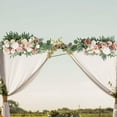 thumbnail image 4 of Hanging Floral Swag Wedding Arch Flowers Garland Artificial Rose Rattan for Wall, 4 of 7