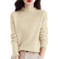 thumbnail image 3 of Aoiroe Womens Winter Clothes Sweaters for Women Womens Warm Sweaters Cowl Neck Sweatshirt Knit Sweater Womens Tops Holiday Sweaters for Women High Neck Sweaters for Women Women'S Clothing L, 3 of 9