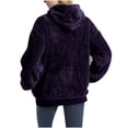 thumbnail image 3 of LYXSSBYX Cardigans for Women Clearance Women's Zippered Cardigan Hooded Sweater Coat Long Sleeved Hooded Casual Coat/jacket, 3 of 3