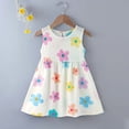 thumbnail image 3 of YHAJDS Baby Girls Sleeveless Dress Allover Print Casual Summer Sundress, 3 of 4