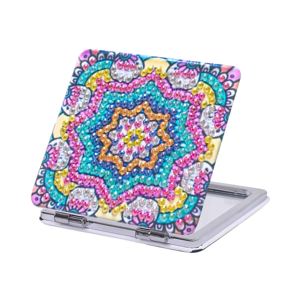 Espejo Diamante Cristal Cgtredaw Doble Cara Mandala para Adultos Y 117