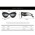 thumbnail image 3 of 2 gafas de sol sexys con forma de labio (blanco y negro): gafas de sol únicas y lindas con forma de ojo de gato para mujer, montura gruesa, color caramelo, gafas de sol punk geniales y novedosas UV400, 3 of 5