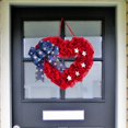 thumbnail image 5 of Party decorations, Heart decorations for Party, 18 in, Red decorations, Blue decorations, Heart Wreath for Door, Patriotic Themed Events, 1 Pc, 5 of 8