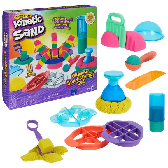 Kinetic Sand Ultimate Sandisfying Set with 10 Molds & Tools