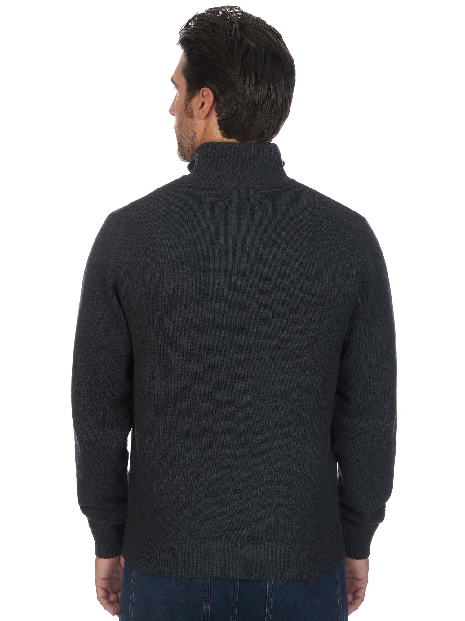 U.S. Polo Assn. Men's Textured Quarter Zip Sweater