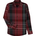 thumbnail image 1 of Alfani - Camisa con botones a cuadros para hombre, color rojo, extragrande, 1 of 1
