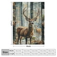 thumbnail image 4 of Orinice Deer Blanket,Fawn Blanket, Hunting Blanket, Hunting Gifts for Men, Deer Hunting Gifts for Men, Deer Throw Blanket, Deer Print Blanket, Deer Blankets for Men Birthday Christmas 40x50in, 4 of 6