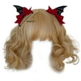 thumbnail image 3 of Girls Hair Clips Gothic Halloween Cosplay Devil Wing Hairpin Headwear Punk Hair Jewelry Unique Black Headwear, 3 of 9