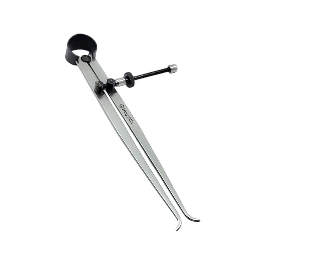 Buyohlic Spring Inside Outside Divider Caliper Set of 3 Pieces 6" inch 150 mm Measuring Tool
