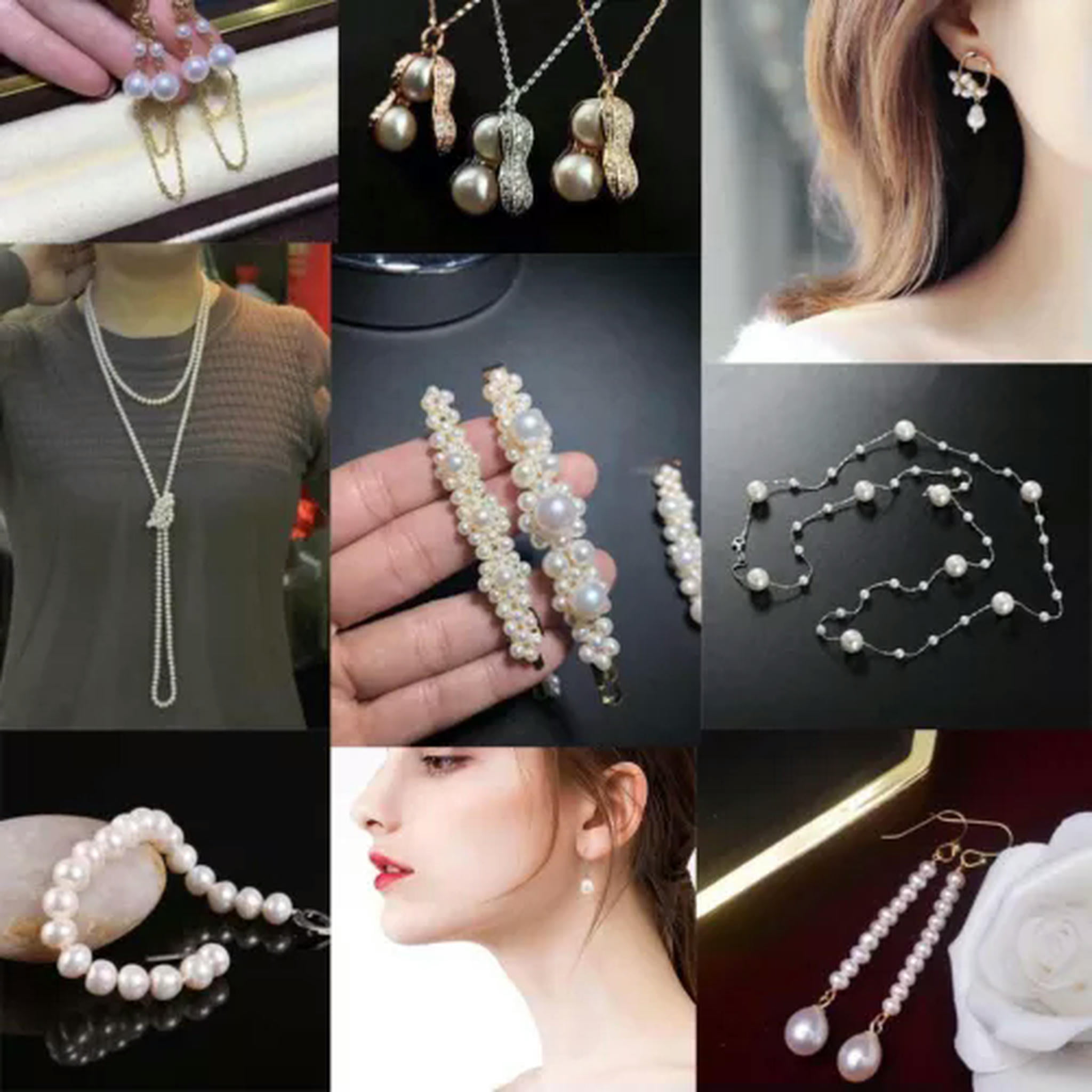 HOOUN Natural Freshwater Pearl High Quality Irregular Loose Beads for Jewelry Making-Irregular Pearl-5-6mm