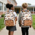 thumbnail image 5 of Whosucclay Cute Dachshund Dog Pattern Student Bookbag Lightweight Large Capacity Rucksack with Adjustable Straps Multi-Pockets Rucksack, Elementary School Book Bag, 5 of 8