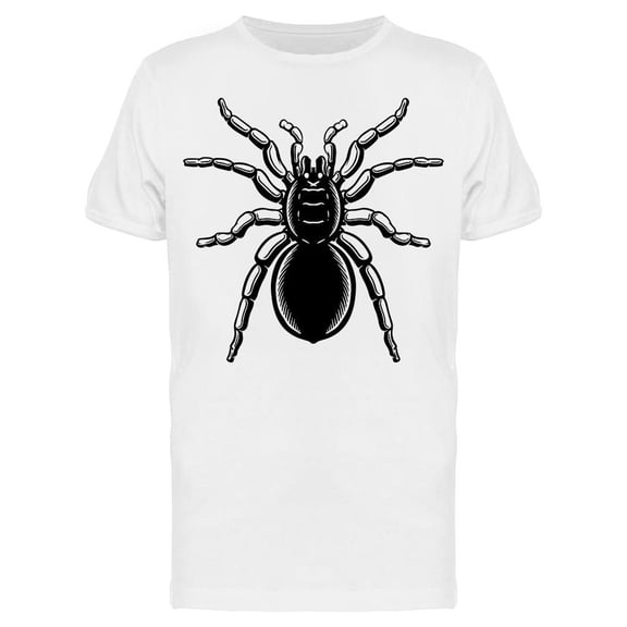 Mostly Black Tarantula Engraved Tee Men's -Image by Shutterstock