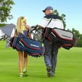 thumbnail image 4 of Gymax 9.5" Golf Cart Bag w/14 Divider Rain Hood Cooler Bag 8 Pockets, 4 of 10