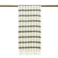 thumbnail image 3 of NOVICA Artisan Handmade Silk Scarf Woven Yellow Blue Checkered from India Accessories Scarves Wrap Patterned ' Delightful Checks in Yellow', 3 of 5