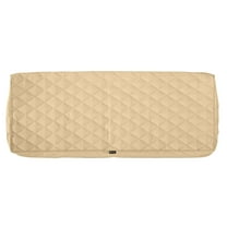 Classic Accessories Montlake FadeSafe Water-Resistant Patio Bench/Settee Quilted Cushion Cover, 48 x 18 x 3 inch, Chamomile