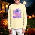 thumbnail image 2 of Gubotare Baby Long Sleeve Shirts Boys Shirts Long Sleeve Toddler Girls Boys Long Sleeve Basic T Shirt Casual Fall Tees Shirt Tops Solid Color 3T 4T (Beige,3-4 Years), 2 of 5