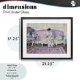 thumbnail image 3 of Woman Seated on Sofa Black Framed Print Under Glass, design by Wild Apple Portfolio, 3 of 10