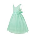 thumbnail image 3 of iiniim Robe Sans Manches en Chiffon pour Fille Bébé, Concours, Mariage, Demoiselle d'Honneur, Fête d'Anniversaire, Robe Formelle Turquoise 14, 3 of 7