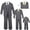 01, variant on Boys Baby Kids Teen Formal Wedding Dark Grey Tuxedo Suit Leopard Necktie sz S-20