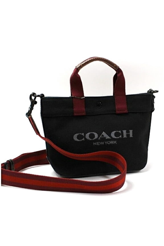Pre-Owned Coach Factory Handbag CU299 Canvas Black COACH Women's