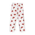 thumbnail image 4 of Kdxio Hand Drawn Watermelon Print Men's Sleep Pajama Pant Lounge Pants with Pockets, 4 of 8