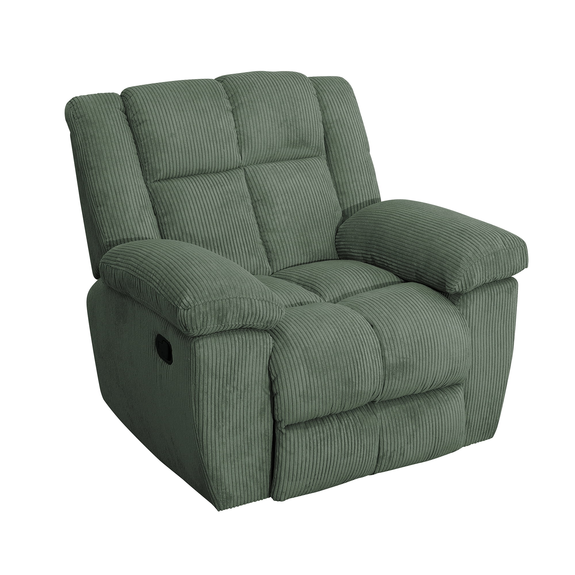 Gewnee Multifunctional Recliner, Corduroy, Adjustable Reclining Angle, Ideal for Living Room, Green
