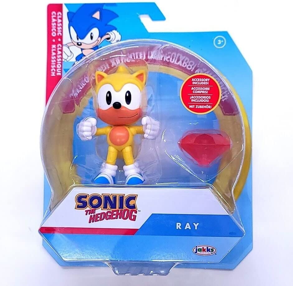 Sonic the Hedgehog Classic Ray the Flying Squirrel 4" Action Figure