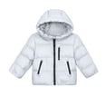 thumbnail image 3 of OGLCCG Boys Puffer Jackets Lightweight Windproof Quilted Hooded Padded Jacket Fashion Winter Warm Zipper Down Coats with Pockets 1-14 Years, 3 of 8