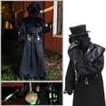 thumbnail image 4 of Capa negra de Costume Absolute Vibe Plague Doctor, talla grande, 4 of 6
