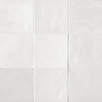 Bedrosians Cloe Square Gloss Ceramic Tile 5 x 5, White (10.83 sq. ft./Case)
