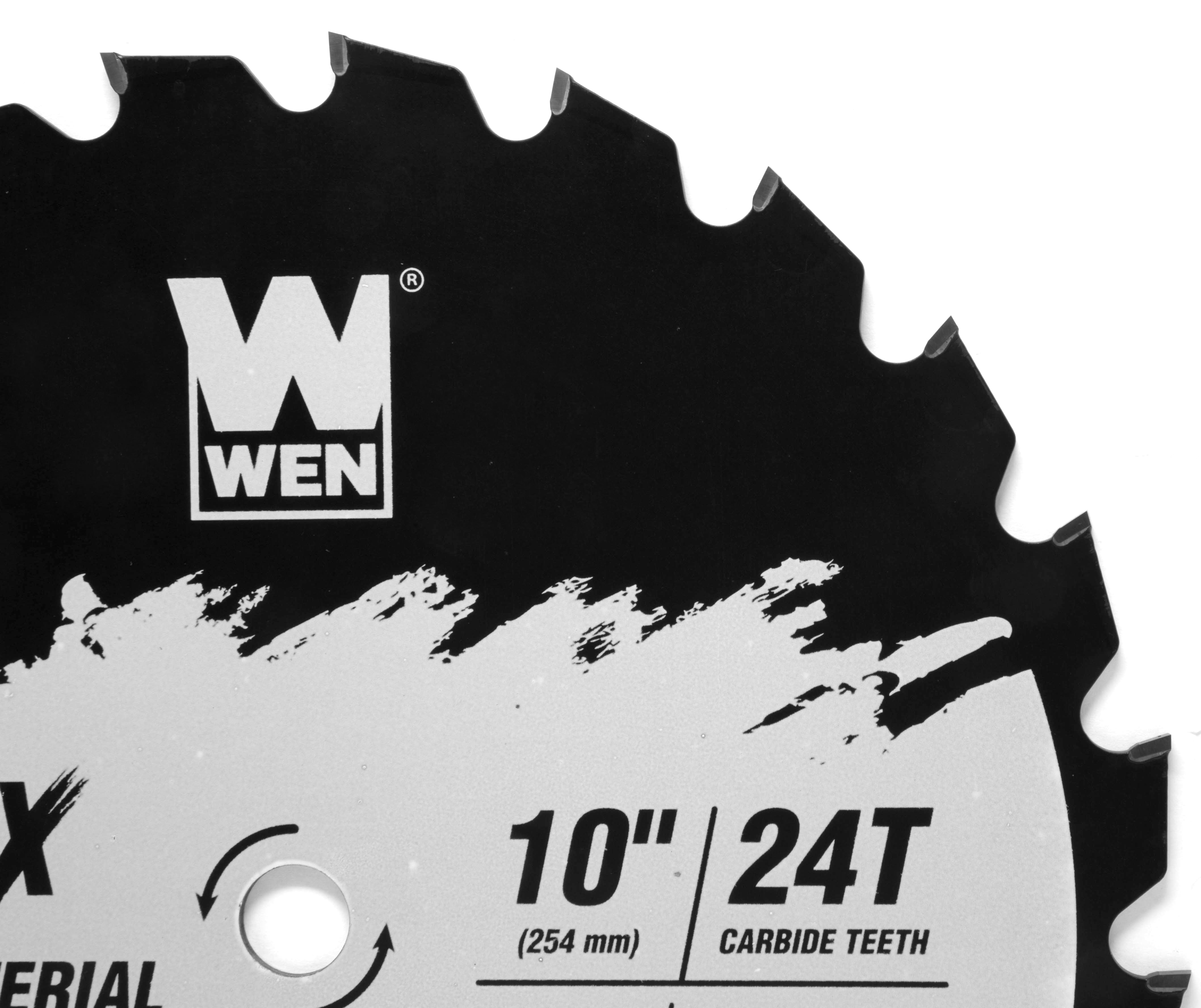 WEN Apex 10-Inch 24-Tooth Carbide-Tipped Multi-Material Industrial-Grade Framing Saw Blade with Cool-Cut Coating