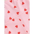 thumbnail image 6 of Bagilaanoe Toddler Baby Girl Valentine's Day Jumpsuit Sleeveless Heart Print Romper Overalls 12M 18M 24M 3T 4T 5T Kids Flared Pants Bell-Bottoms, 6 of 9