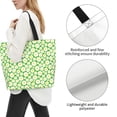 thumbnail image 3 of Bingfone Canvas Tote Bag for Women with Inner Pocket Aesthetic Cute Shopping Tote Bags Reusable Grocery Bags- Daisies Flowers, 3 of 8