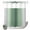 Sage Green Grey Ombre, variant on No Hook Shower Curtain, Sage Green Grey Ombre Shower Curtains for Bathroom with See Through Top Window, Farmhouse Gradient Minimalist Waterproof & Washable Bath Curtain Stand Up Stall 36"x72"