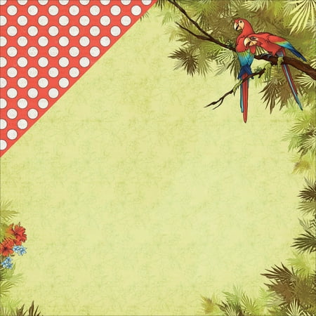 Cardstock Treasures - Scrapberry's The Pirate's Treasure Dbl-Sided Cardstock 12X12-Pirate Polka