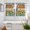 yellow, variant on Cute Pig Kitchen Curtains Window Panels, Yellow Sunflowers Beige Wooden Vintage Art Insulated Window Treatment Curtain, Grommet Curtains for Bedroom/Living Room/Bathroom, 2 Piece 52"Wx63"L