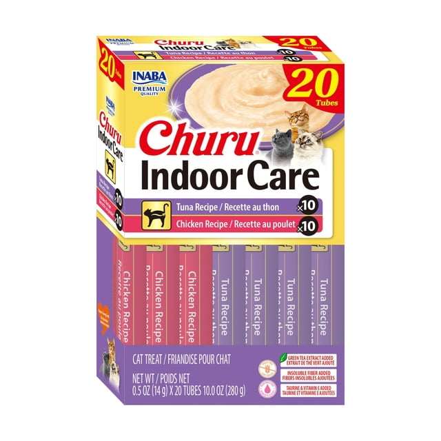 Snack para gatos INABA Churu Indoor Care de atún y pollo 280 g