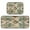 Natural Abstract Shapes, variant on 2-Piece Kitchen Rugs Set Non-Slip Mats Carpet Floor for Kitchen, Bathroom (19.7"x27.6" & 19.7"x47.2") Natural Abstract Shapes