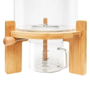Peakora Bamboo Cereal Dispenser Cereal Containers Storage Cereal Dispenser for Pantry Organization and Storage Organization and Storage Natural
