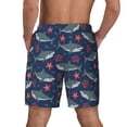 thumbnail image 4 of Fotbe Party Shark Cute Men’s Swim Trunks Quick Dry Swim Shorts Board Shorts with Mesh Lining-3X-Large, 4 of 9