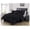 Black + Full, variant on Sydney 7-Piece Pinch Pleat Pintuck Bedding Comforter Set (California King, Spa Blue)
