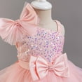 thumbnail image 6 of IDOPIP Pageant Dresses for Girls Sequin Toddler Tiered Tulle Tutu Prom Dress Wedding Birthday Formal Gown 1-8Y, 6 of 8