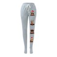 thumbnail image 4 of WILLBEST Fall Clothes Women Women Fashion Pants Comfy Pajama Bottom Straight Leg Drawstring Yoga Pants Breathable Color Block Pajama Sweatpants Slacks, 4 of 4