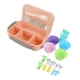 thumbnail image 1 of Juego de 16 Uds Bento Box reutilizable 1300ml 4 compartimentos lonchera para adultos con cuchara para almuerzo de frutas rosa, 1 of 10