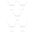 thumbnail image 2 of Collar Retro Minnieouse con letra zodiaco Acuario Plata, 2 of 5